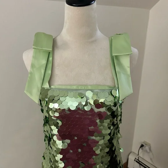 COPY - Tuckernuck Green Sequin Dress - Picture 2 of 3
